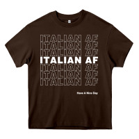 Chocolate Brown italian af Heavy Core Tee - artisFamous