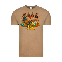 Vintage Coffee Fall Vibes Vintage Tee - CowhideDigitalArt