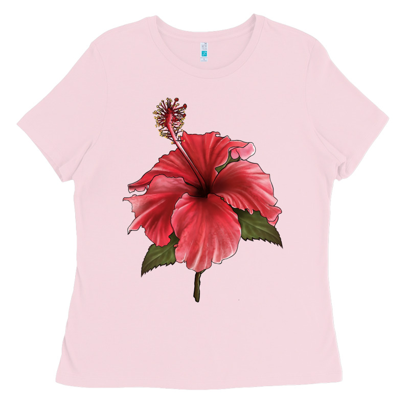 Puerto Rican Hibiscus Flower Illustrations Ladies Tee by LillyAllenDesigns | Teevron