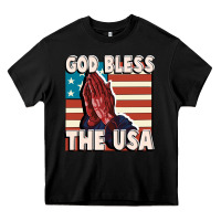Black God Bless the USA Heavy Core Tee - FaDigitalArtStudio