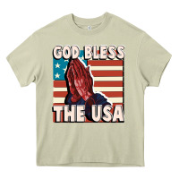 Mossy God Bless the USA Heavy Core Tee - FaDigitalArtStudio