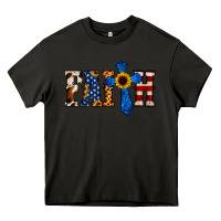 Asphalt American Flag Faith Heavy Core Tee - Jasminsmagicworld
