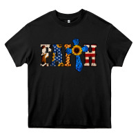 Black American Flag Faith Heavy Core Tee - Jasminsmagicworld