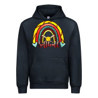 Navy Softball Rainbow Urban Hoodie - RanaPortraitStore