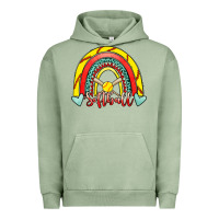 Pigment Oil Green Softball Rainbow Urban Hoodie - RanaPortraitStore