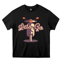 Black vespa Heavy Core Tee - artisFamous