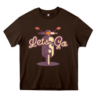 Chocolate Brown vespa Heavy Core Tee - artisFamous