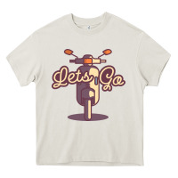 Cream vespa Heavy Core Tee - artisFamous