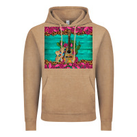 Vintage Coffee mexican guitar roses cactus sombrero Vintage Hoodie - Artiststas