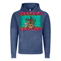 Vintage Denim mexican guitar roses cactus sombrero Vintage Hoodie - Artiststas