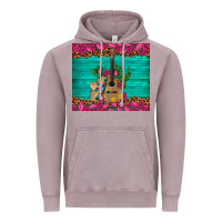 Vintage Zinc mexican guitar roses cactus sombrero Vintage Hoodie - Artiststas