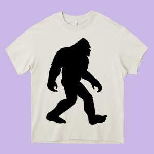 Bigfoot In Black Design Heavy Core Tee Designed By Artisfamous