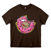 Chocolate Brown DONUT Heavy Core Tee - artisFamous
