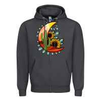 Smoke Desert Moon Zipper Hoodie - Jasminsmagicworld
