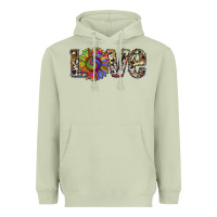 Matcha tie dye sunflower love Heavyweight Hoodie - RanaPortraitStore