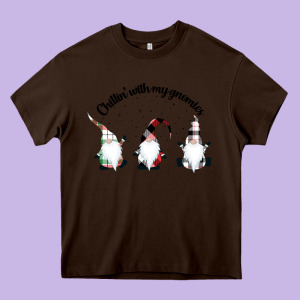 Chillin' With My Gnomies For Light Heavy Core Tee Designed By Artisfamous