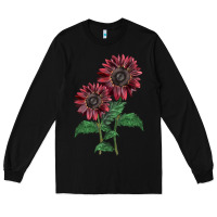 Black 2 Chocolate sunflower Long Sleeve Tee - LillyAllenDesigns