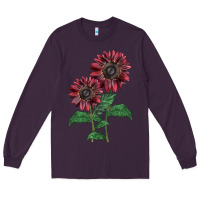Plum 2 Chocolate sunflower Long Sleeve Tee - LillyAllenDesigns