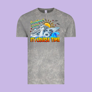 Countdown Is Over It's Cruise Time Vintage Tee Designed By Cowhidedigitalart
