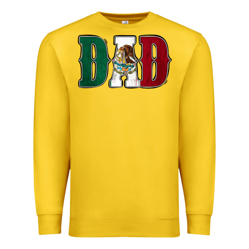 Mexican Flag Dad Premium Sweatshirt by Jasminsmagicworld | Teevron