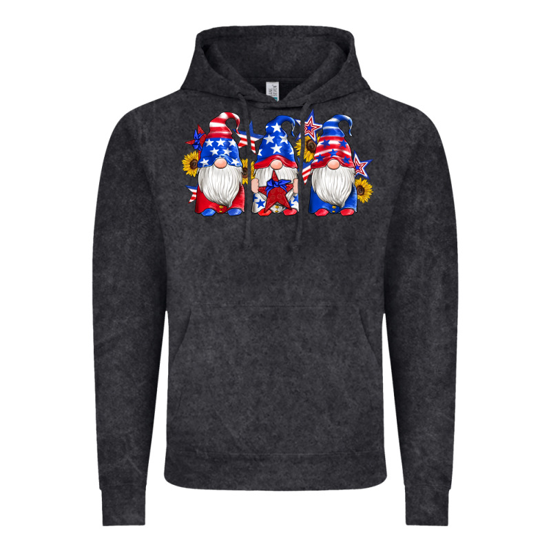 American Flag Gnomes Sunflowers Star Vintage Hoodie by Artiststas | Teevron