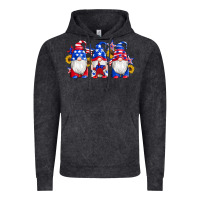 Vintage Black american flag gnomes sunflowers star Vintage Hoodie - Artiststas