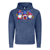 Vintage Denim american flag gnomes sunflowers star Vintage Hoodie - Artiststas