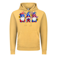 Vintage Mustard american flag gnomes sunflowers star Vintage Hoodie - Artiststas