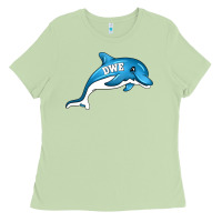 Matcha dolphin dwe Ladies Tee - CowhideDigitalArt