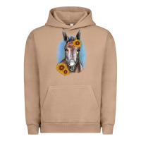 Pigment Burro Sunflower Donkey Urban Hoodie - RanaPortraitStore