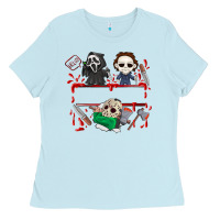 Baby Blue halloween Ladies Tee - CowhideDigitalArt