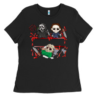 Black halloween Ladies Tee - CowhideDigitalArt