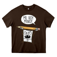Chocolate Brown sponge bob Heavy Core Tee - artisFamous