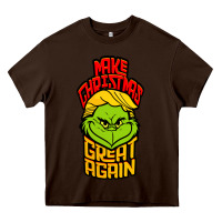 Chocolate Brown Maga Christmas Edition Heavy Core Tee - artisFamous