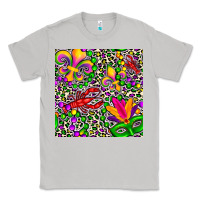 Moon Dust mardi gras crawfish leopard  seamless pattern Classic Tee - FaDigitalArtStudio