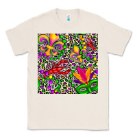 Natural mardi gras crawfish leopard  seamless pattern Classic Tee - FaDigitalArtStudio