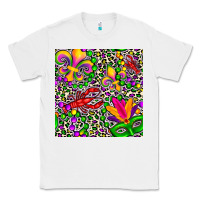 White mardi gras crawfish leopard  seamless pattern Classic Tee - FaDigitalArtStudio