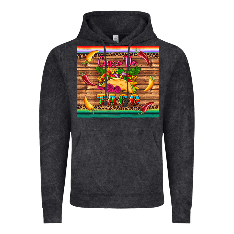 Cinco De Taco Paper Serape Leopard Wooden Vintage Hoodie by Artiststas | Teevron