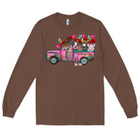Chestnut farm animals valentine truck Long Sleeve Tee - RacoonDesign