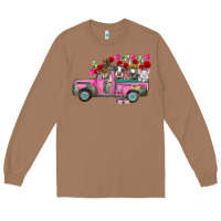 Toasted Coconut farm animals valentine truck Long Sleeve Tee - RacoonDesign