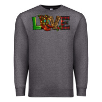 Charcoal Heather Christmas boots love Premium Sweatshirt - RanaPortraitStore