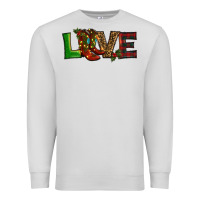Dove Grey Christmas boots love Premium Sweatshirt - RanaPortraitStore