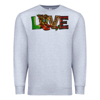Heather Grey Christmas boots love Premium Sweatshirt - RanaPortraitStore