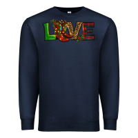 Navy Christmas boots love Premium Sweatshirt - RanaPortraitStore