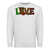 Oatmeal Heather Christmas boots love Premium Sweatshirt - RanaPortraitStore