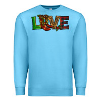 Ocean Blue Christmas boots love Premium Sweatshirt - RanaPortraitStore