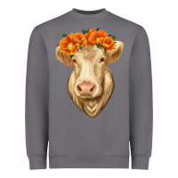 Storm Charolais Cow Heavyweight Sweatshirt - RanaPortraitStore