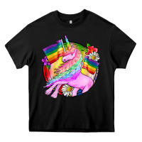 Black Pride unicorn Heavy Core Tee - FaDigitalArtStudio