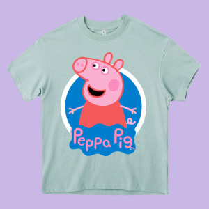 Peppa Pig Heavy Core Tee Designed By Artisfamous