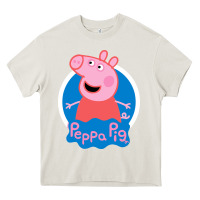 Cream peppa pig Heavy Core Tee - artisFamous